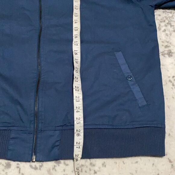 Walt Disney Parks size L Bomber Jacket embroidered navy blue EUC - Picture 10 of 11